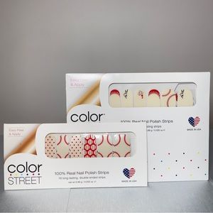 Color Street Bundle of Home Run & All About That Base (Baseball Theme) Nail Set